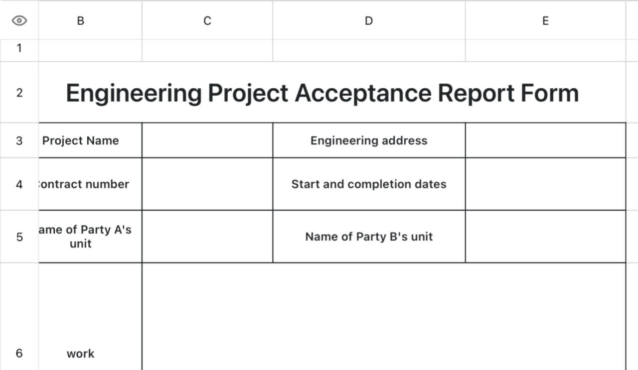 Project acceptance report form 1